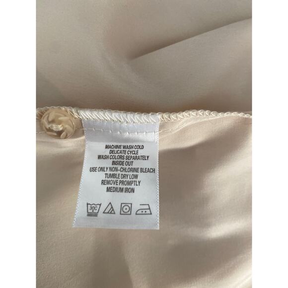 Roaman's Size 32W Light Brown Tan Tuxedo Front Tunic/Blouse Long Sleeve Casual - Picture 9 of 9